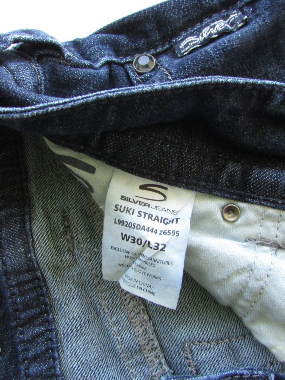 Silver Suki Straight Leg Jeans - Picture 5 of 16